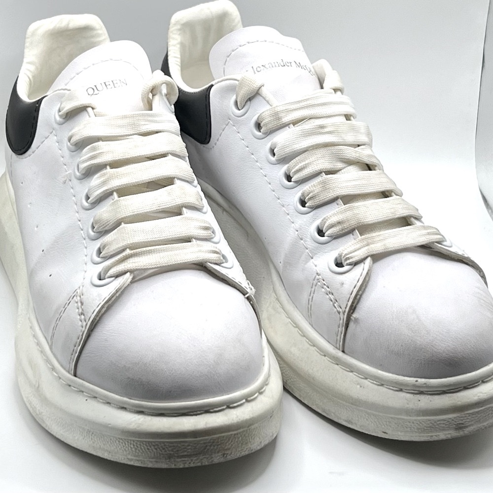 Alexander McQueen White and Black Sneakers